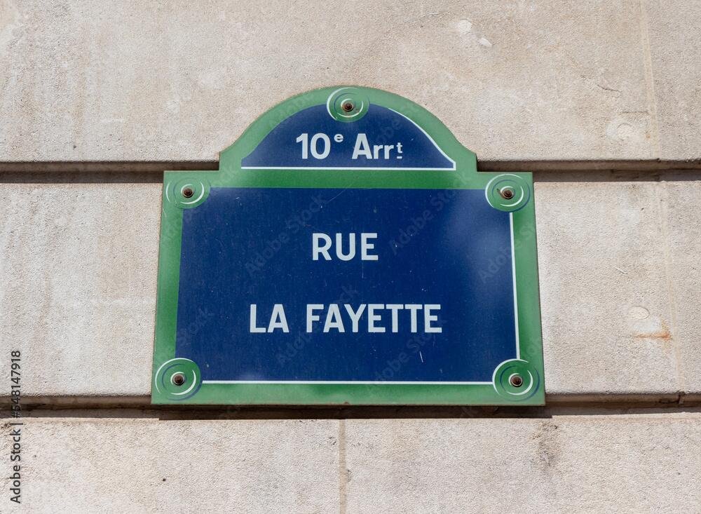 rue Lafayette pres 9 hotel opera paris
